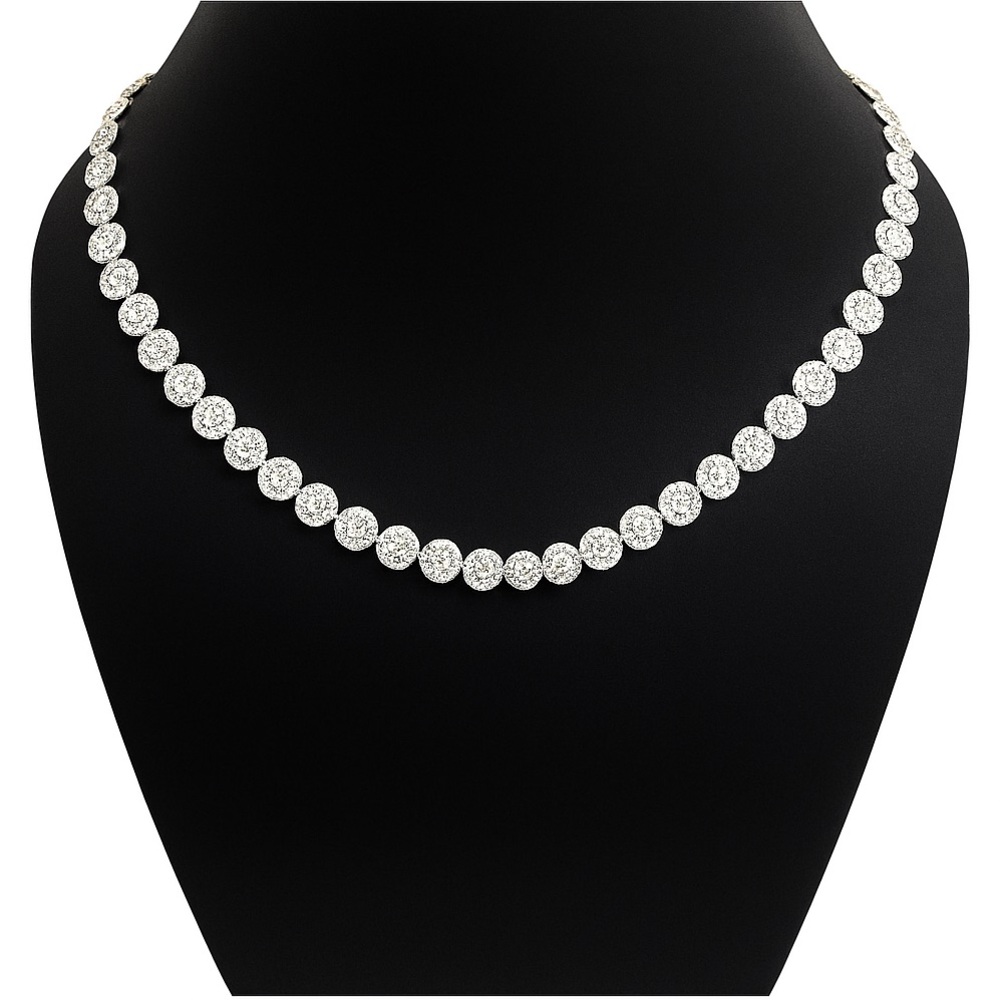 ✨ Alana J - 18k White Gold Plated
Tennis Necklace✨